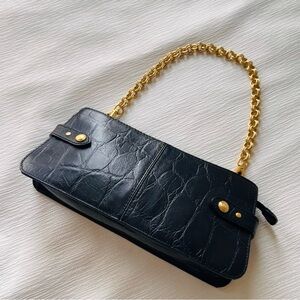 Jones New York Leather Shoulder mini bag
